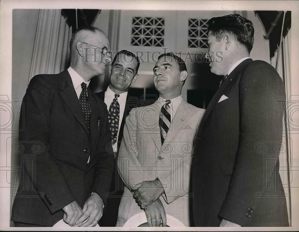 1936 Press Photo Major E.A. Wood Director of Texas Blanning Board - Historic Images