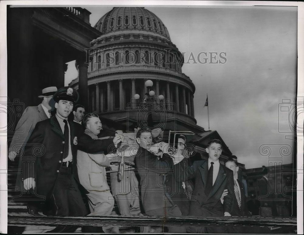 1954 Press Photo Shots Fired in Washington Alabama Congressman Ken Roberts Shot - Historic Images