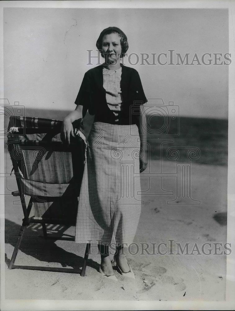 1934 Press Photo Mary Belle Wall Daughter of Mr &amp; Mrs Lowry Ball - Historic Images