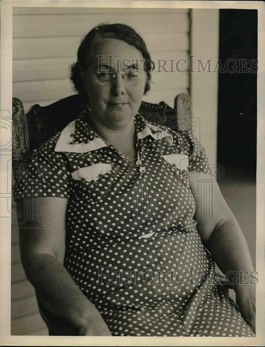 1937 Press Photo Mrs Lewis' Cousin Mrs Harry Smith of Caldwell - Historic Images