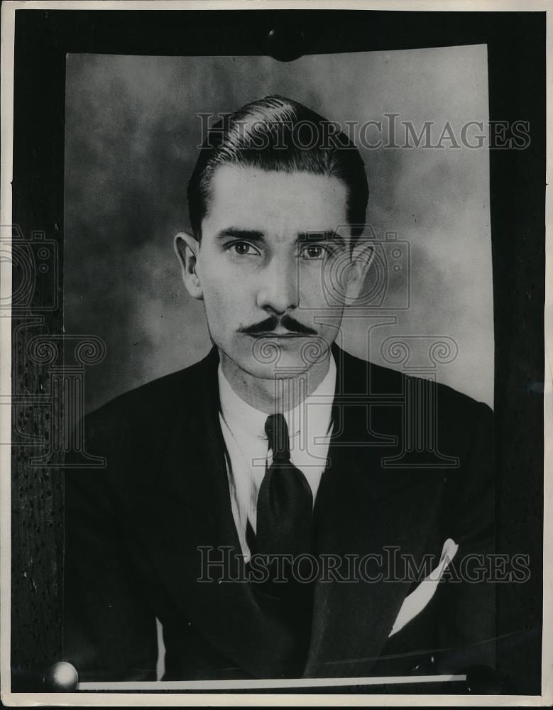 1935 Press Photo George B. Roberts of AFL orginization - Historic Images