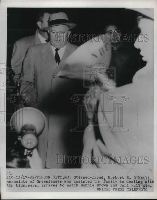 1953 Press Photo Norbert S O'Neill Associate of Greenleases - Historic Images