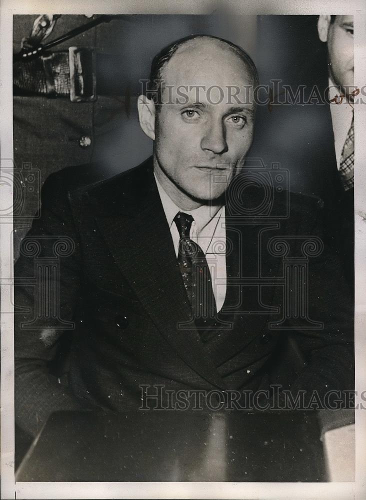 1937 Press Photo Franz Hanawald Apartment Building Manager Accused Kidnapping - Historic Images