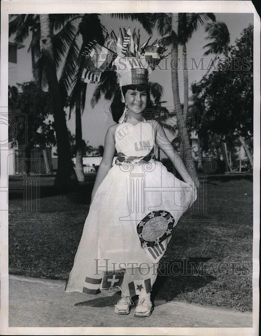 1949 Press Photo Miami's Muss United Nations Andrea Fremon - Historic Images