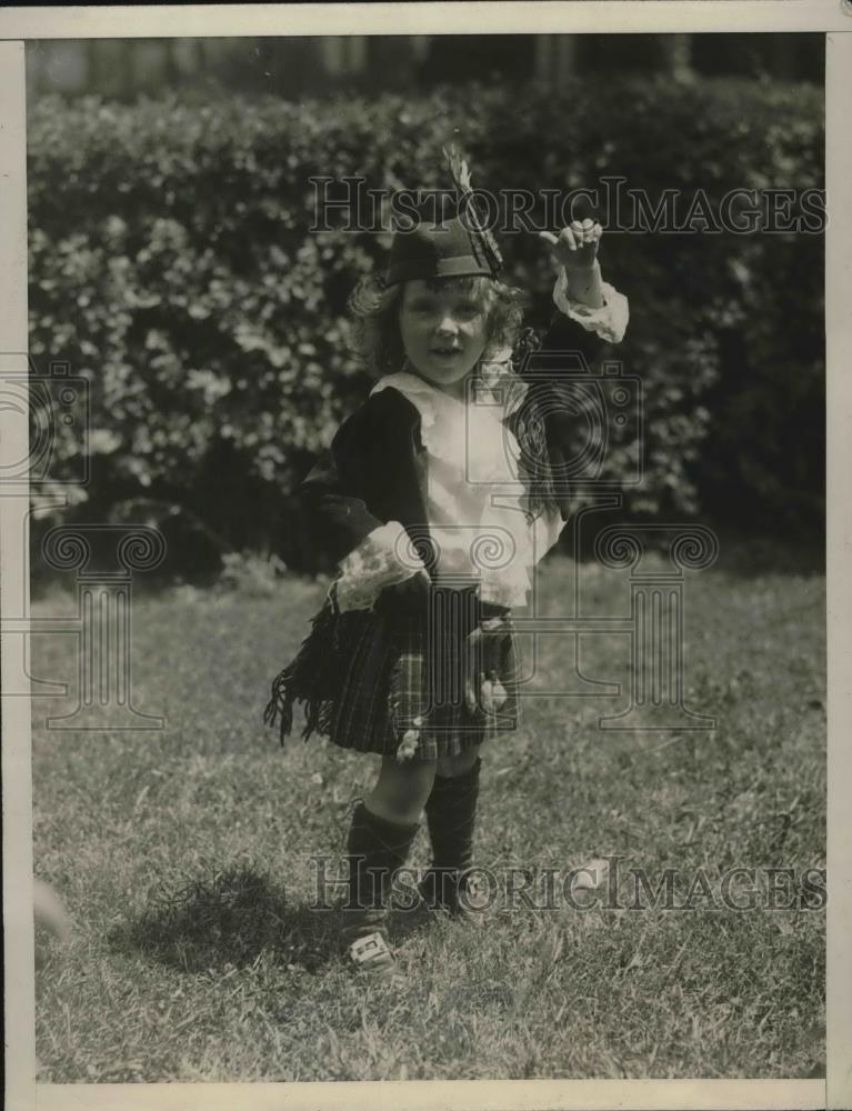 1926 Press Photo Marjorie Adamson Scotch Dancer Boston Mass - Historic Images