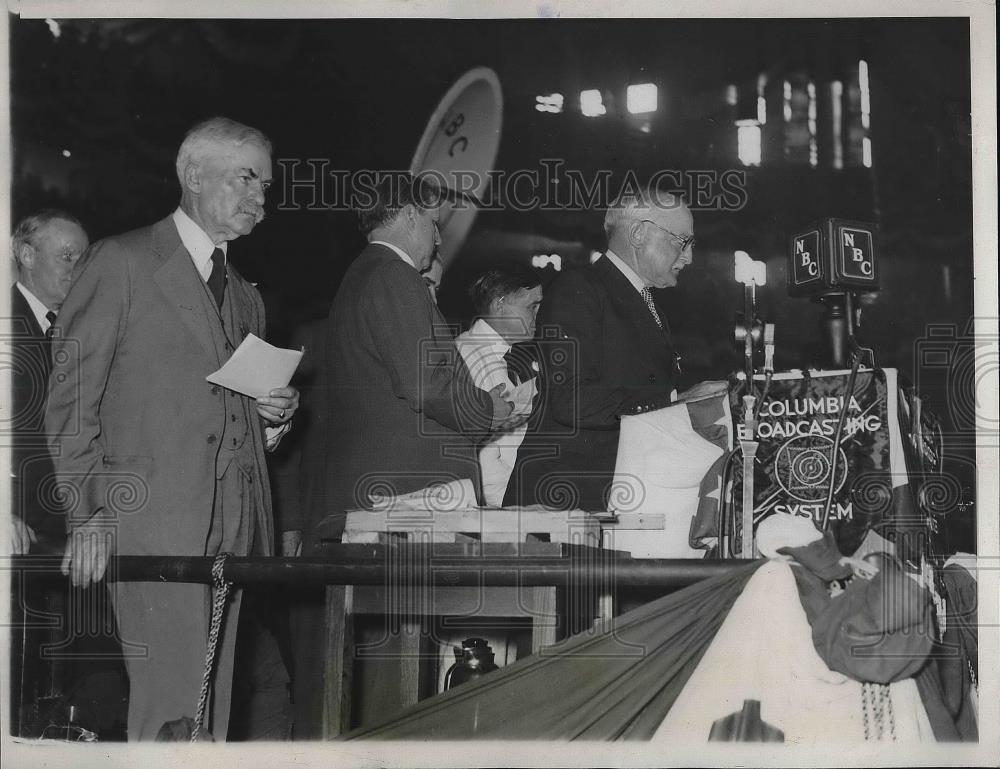 1932 Press Photo John Curry Head of Tammany Hall Democratic Convention - Historic Images