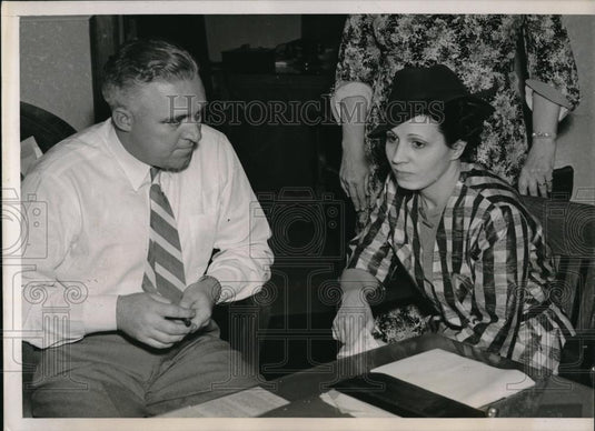 1937 Press Photo Mrs Ruth Freed Wanted for Questioning In Murder - Historic Images