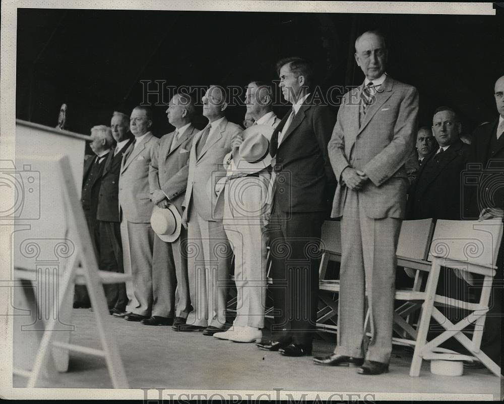 1933 Press Photo Secretary of Agriculture Henry Wallace at Farm Day Celebration - Historic Images