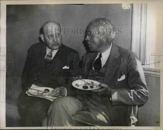1934 Press Photo Lafayette Mendell Bradley Davis Yale Univeristy - Historic Images