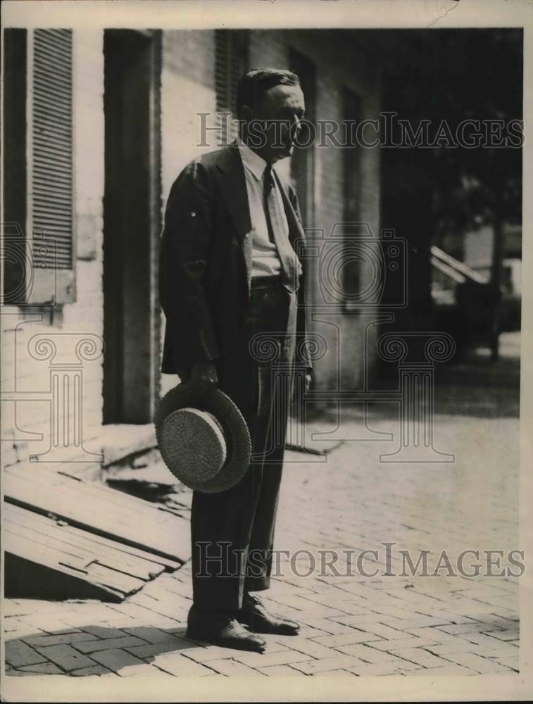 1923 Press Photo Coroner Alban V.Wood head of jury in Mrs.Kepner murders case. - Historic Images