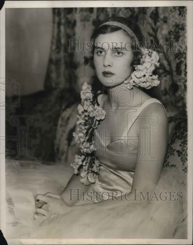 1929 Press Photo Miss Evelyn Talbot At Hotel St. Regis In New York City - Historic Images