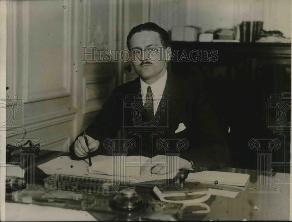 1926 Press Photo H Delestree Editor of &quot;Neue Pariser Zeitung&quot; - Historic Images