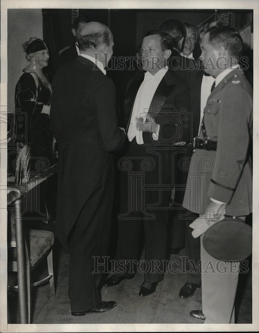 1932 Press Photo Mayor Joseph McKee & Colonel Julius Adler - Historic Images