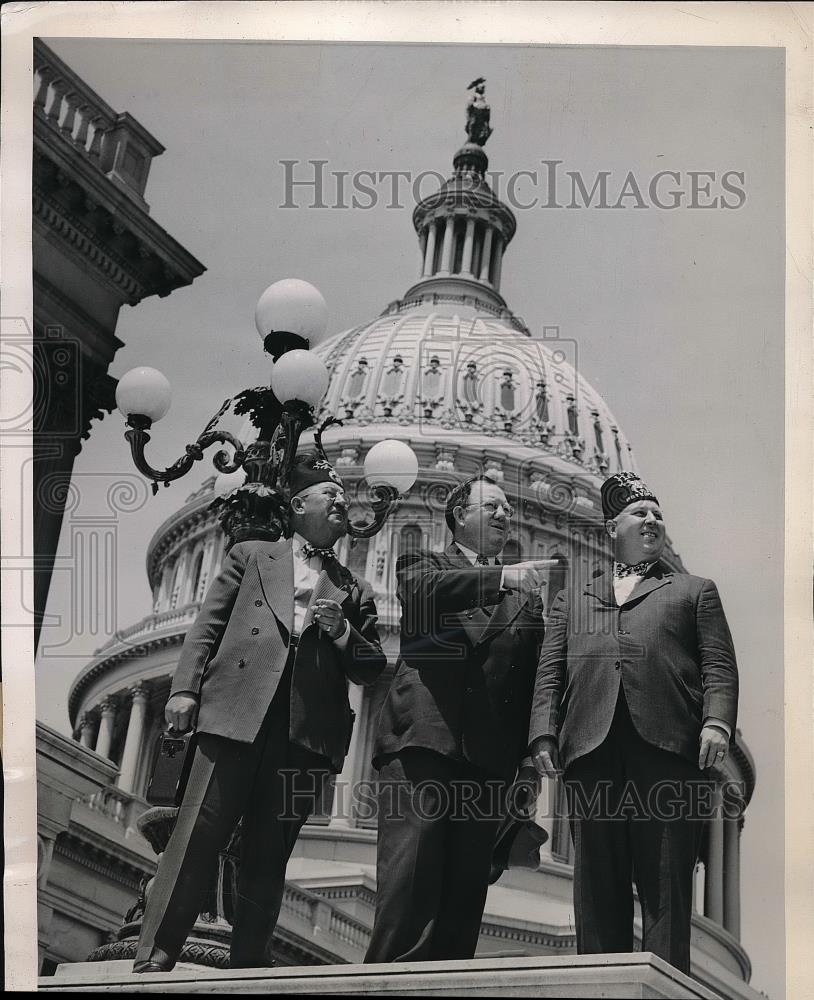 1947 Press Photo Indiana Shriners in Washington D.C. - Historic Images