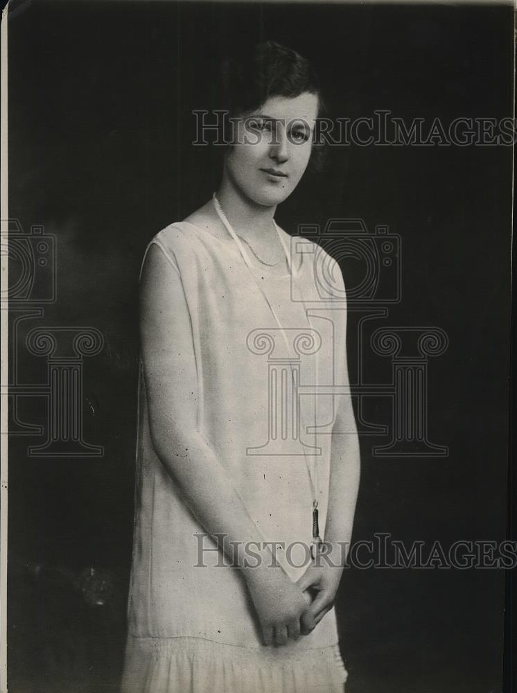 1926 Press Photo Socialite Miss M. Lawson Johnston - Historic Images