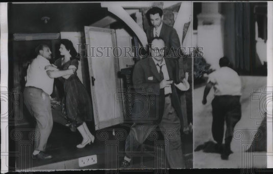 1954 Press Photo Benjamin M. Dufeen Jean Bosquet - Historic Images