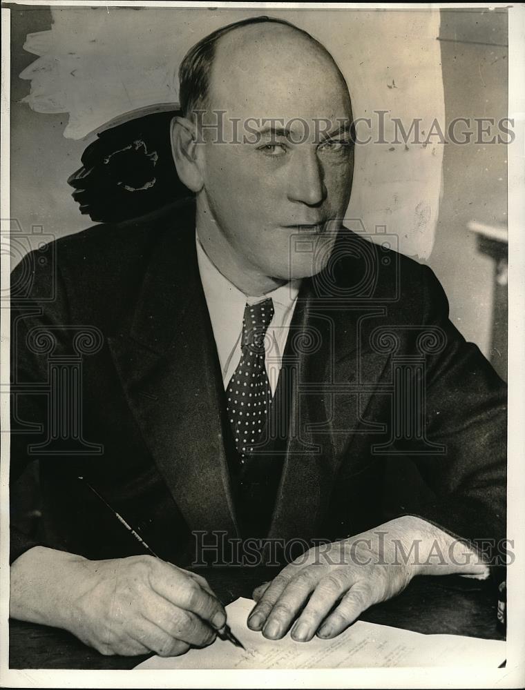 1934 Press Photo W. Ray Ransom City Assessor - Historic Images