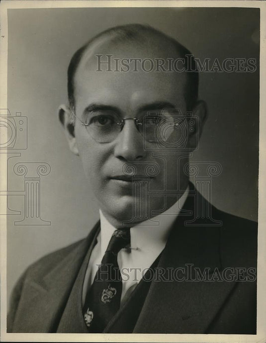 1934 Press Photo William J. Krieger, Attorney, Republican State Representative - Historic Images
