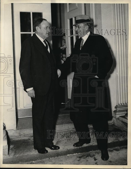 1935 Press Photo US Senator Joseph Robinson & Attorney General Homer Cummings - Historic Images