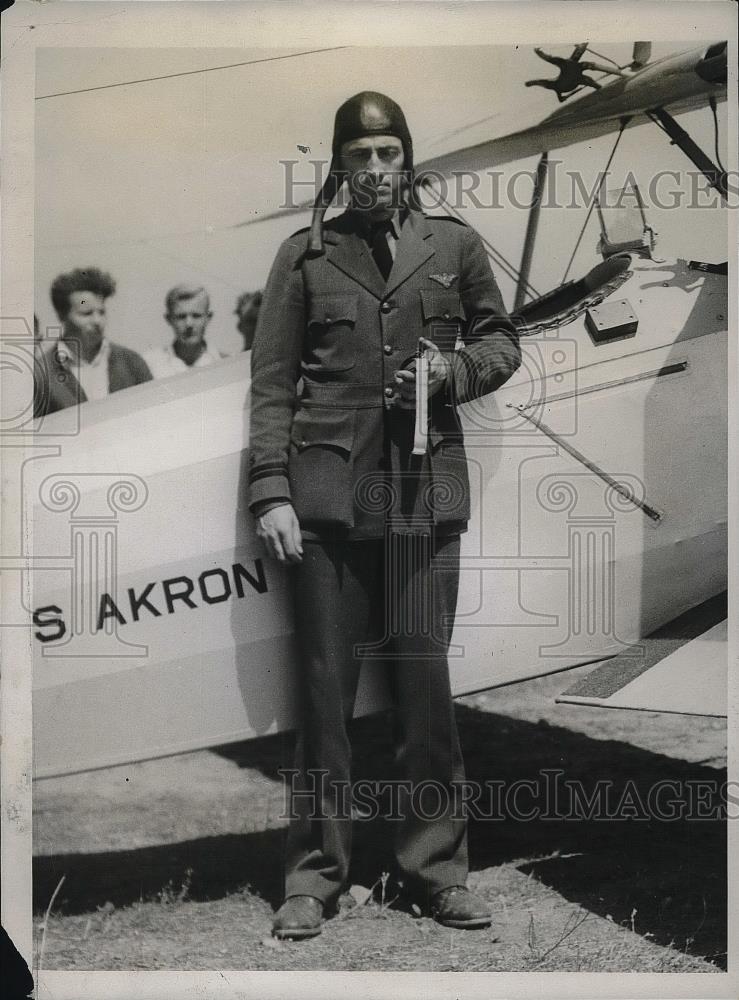 1933 Press Photo Lt. D. W. Harrigan before his disappearance - Historic Images