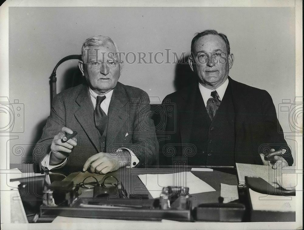 1931 Press Photo Democratic House &amp; Sen. leaders, J Garner,J Robinson - Historic Images