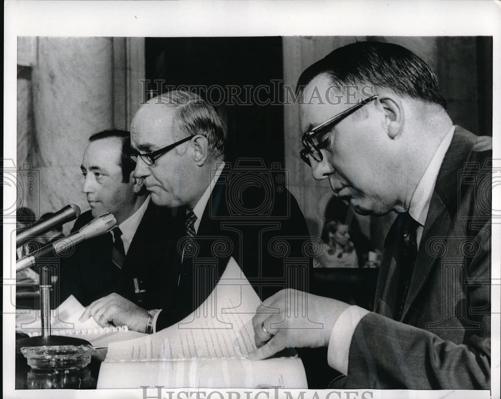 1969 Press Photo Dr. Edward Annin, Bernard Harrison and Dr. Thoran Hayen - Historic Images