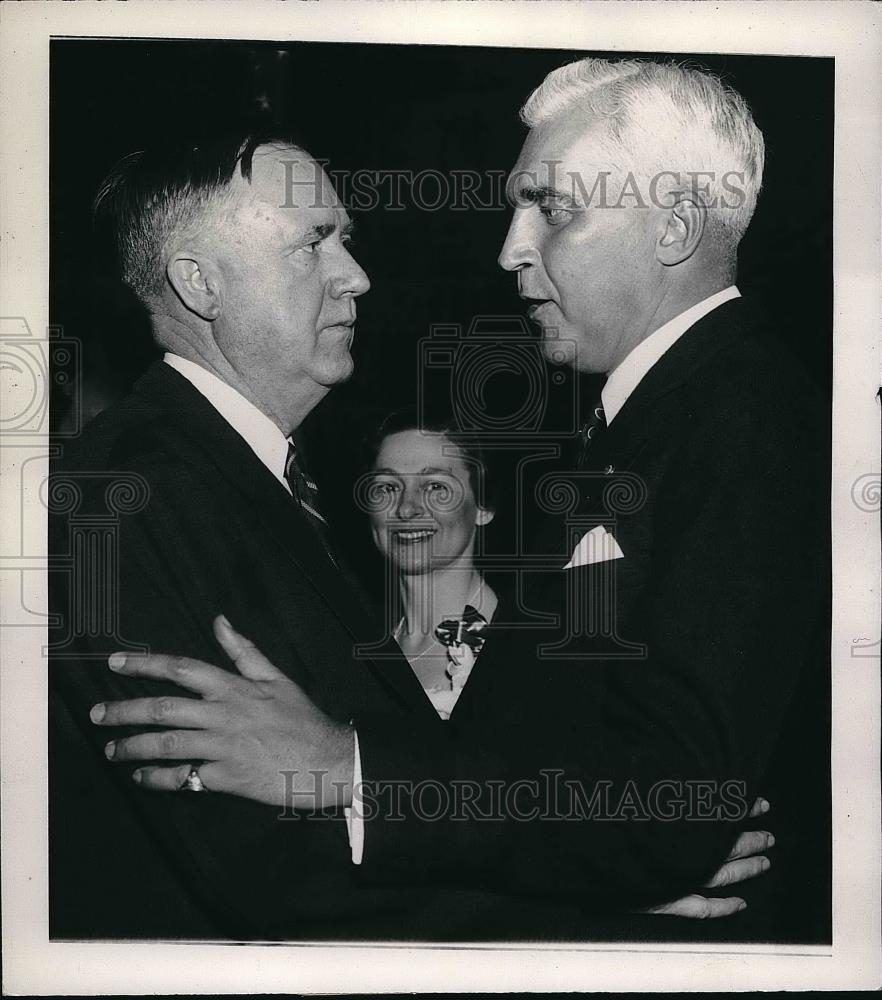 1938 Press Photo Philippine High Commissioner Paul McNutt &amp; Mrs. Sherman Menton - Historic Images