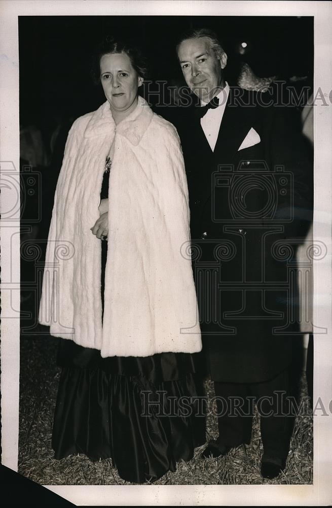 1940 Press Photo Mr.and Mrs. Joseph Muray in Celebration of Washington Birthday. - Historic Images