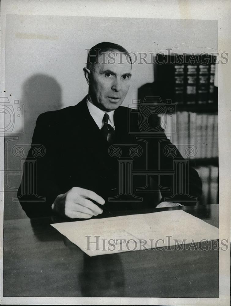 1934 Press Photo J Stadelman Secretary of State Oregon - Historic Images