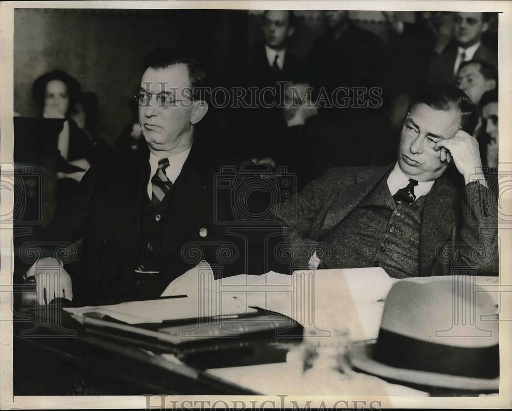 1936 Press Photo Edward Woods Chief Counsel for Hearst Newspaper - Historic Images