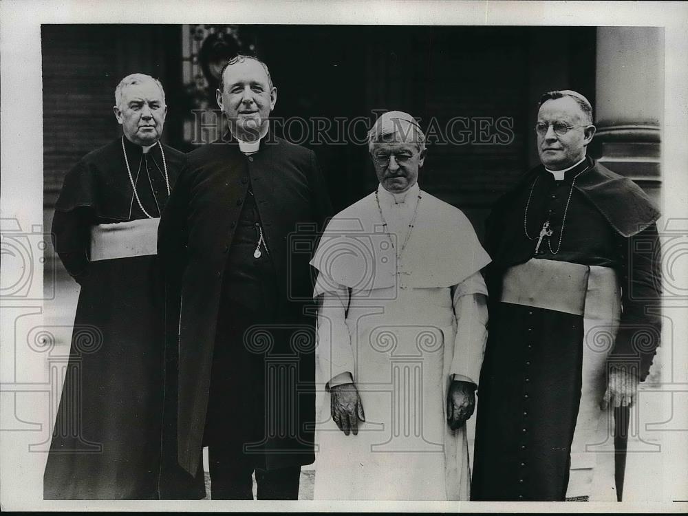 1934 Press Photo Members Of Episcopol Committee Rev Hugh Boyle Rev John Cantwell - Historic Images