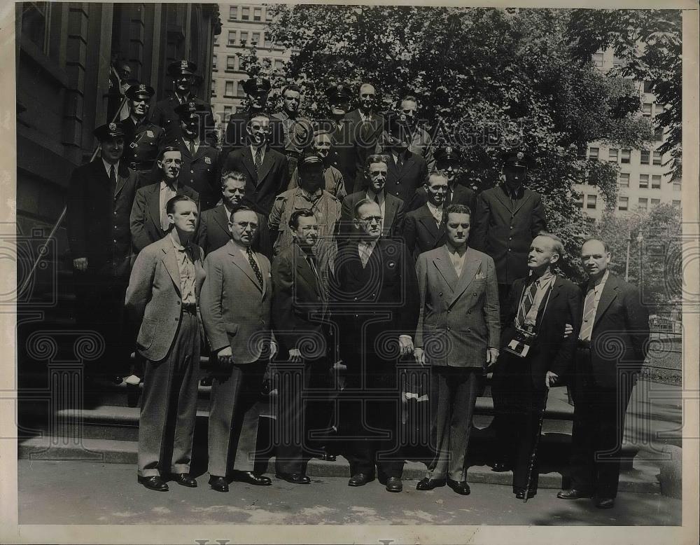 1938 Press Photo Chas E. Ramsgate, James McGurrin, Stanley Hower,, Frank ticheno - Historic Images