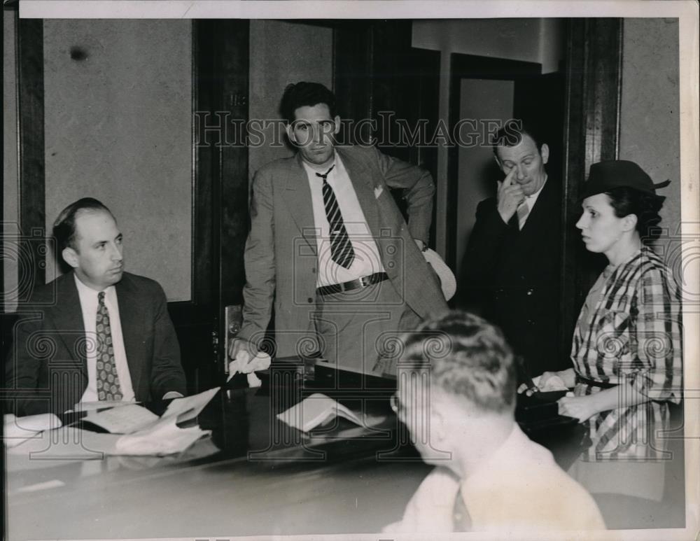 1937 Press Photo Ruth Freed Questioned in Connection with Murder - Historic Images