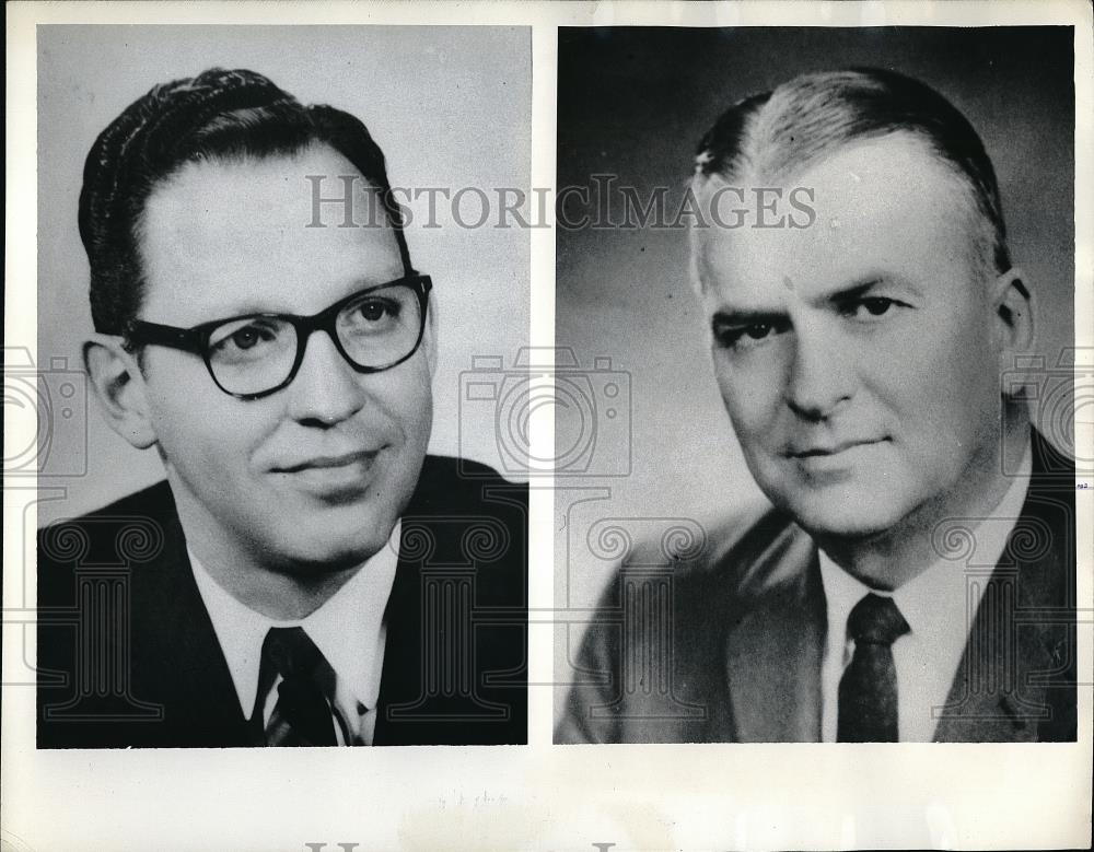 1964 Press Photo William Avery running against 10 year Senator Harry Miles of - Historic Images