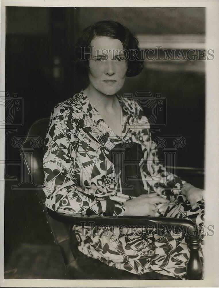 1929 Press Photo Madeline Kachler, a fiction book writer. - Historic Images