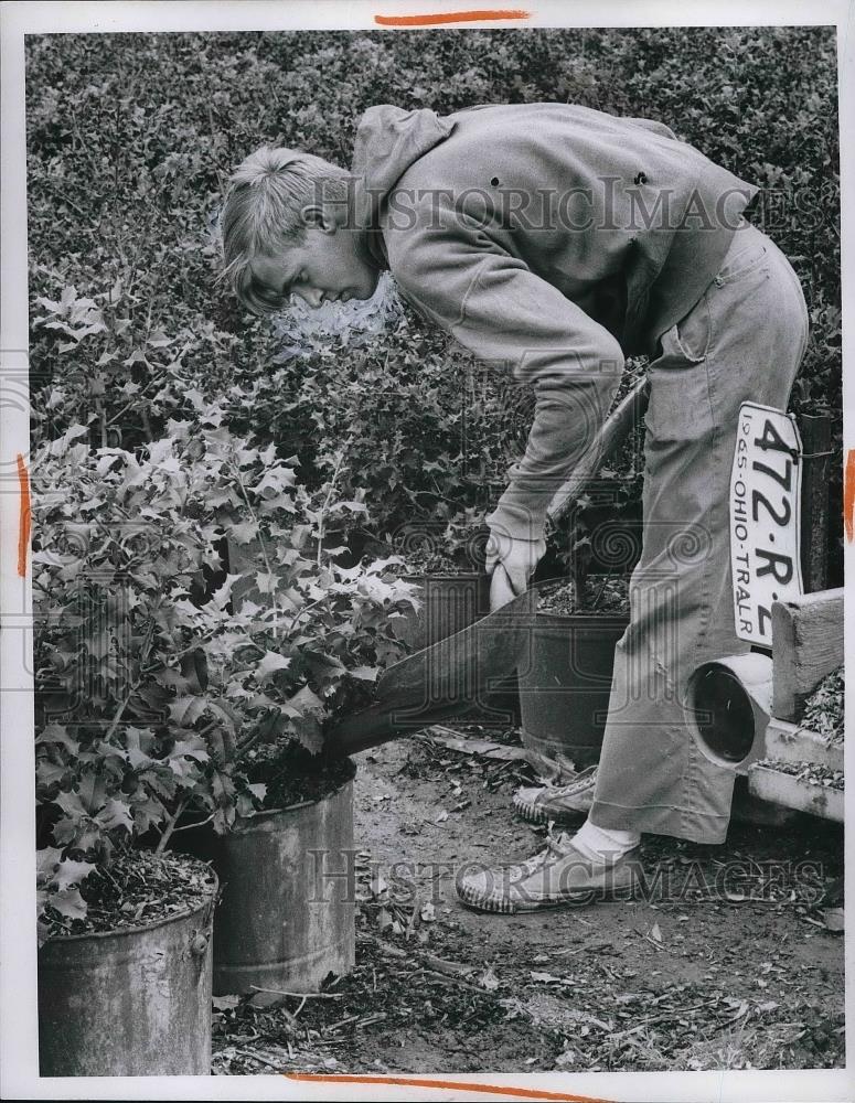 Press Photo James Thomas-Fairport At Bosley&#39;s Nursery In Mentor - Historic Images