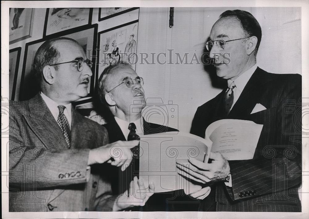 1952 Press Photo Presidential Fact Finding Board Aaron Horwitz - Historic Images