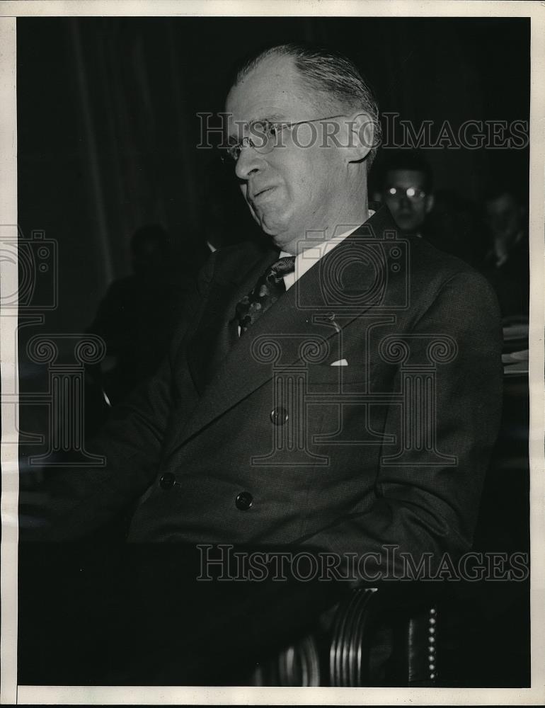 1934 Press Photo Lawrence King, testifing to Senate Airmail investigation - Historic Images