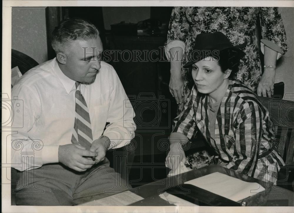 1937 Press Photo Mrs Ruth Freed Wanted for Questioning by Police for Murder - Historic Images