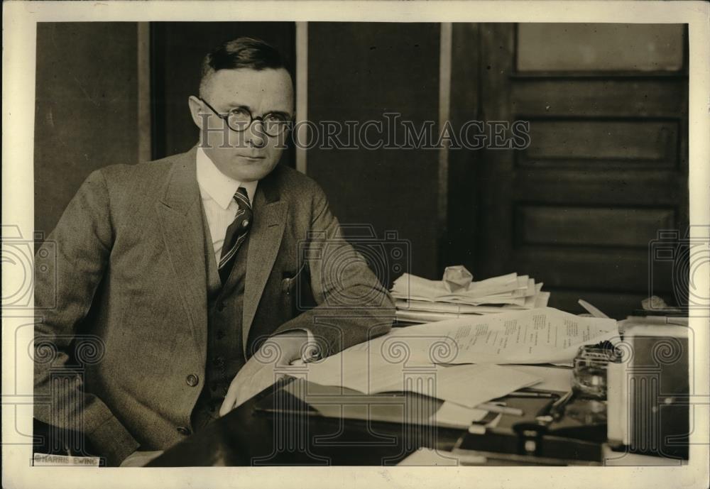 1923 Press Photo Walter B. Wiseley, U.S. Postal Agent at Coblenz, Germany - Historic Images