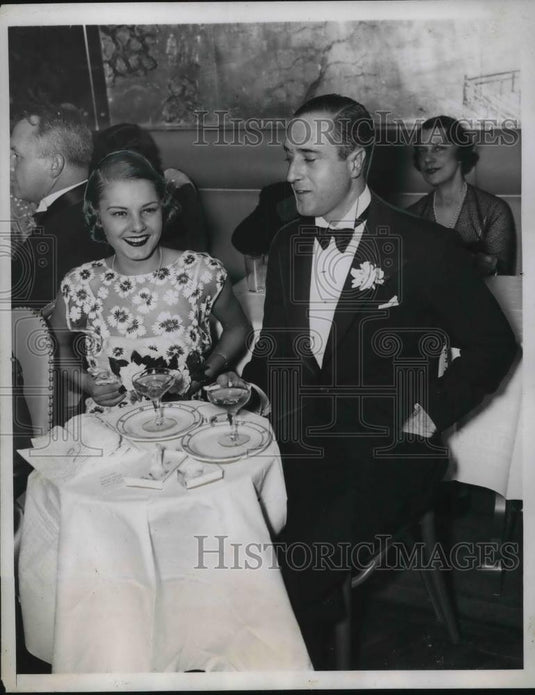 1934 Press Photo Mrs. William de Rham, Miss Minerva Faden - Historic Images