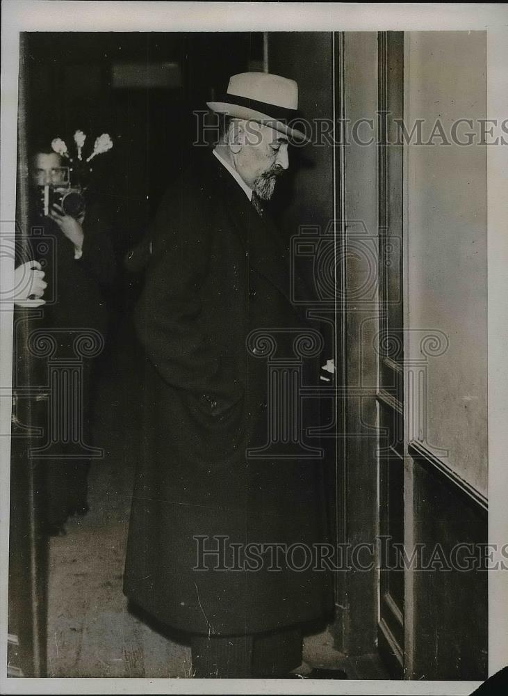 1934 Press Photo W Albert Dalimier Former French Minister of Labor - neb26845 - Historic Images