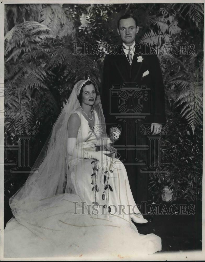 1930 Press Photo Miss Eppes Eawes and Preston Game hunter - Historic Images