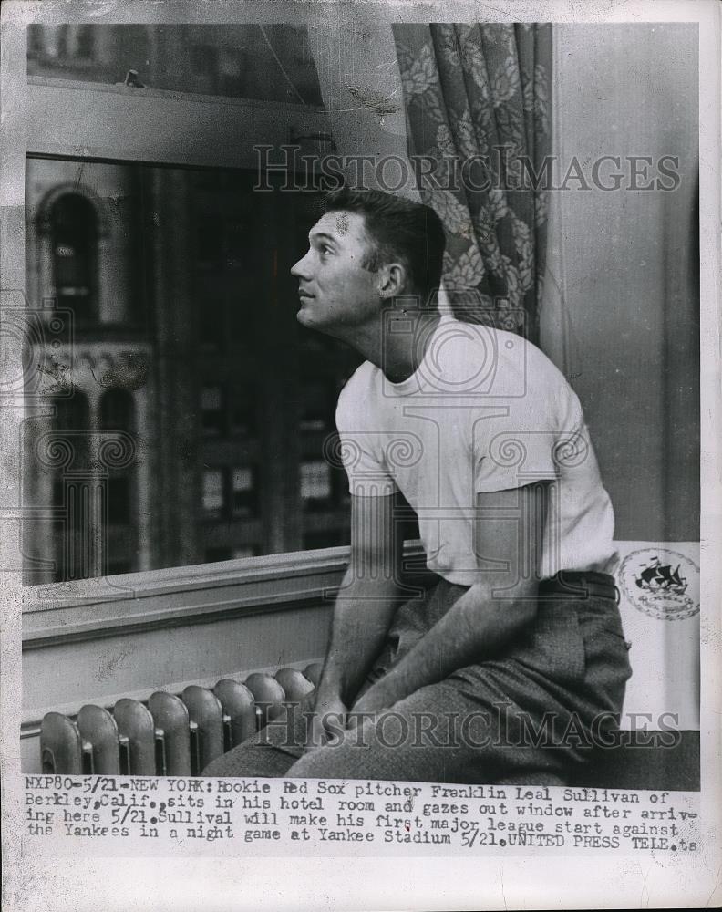 1954 Press Photo Franklin Leal Sullivan, Rookie - Historic Images