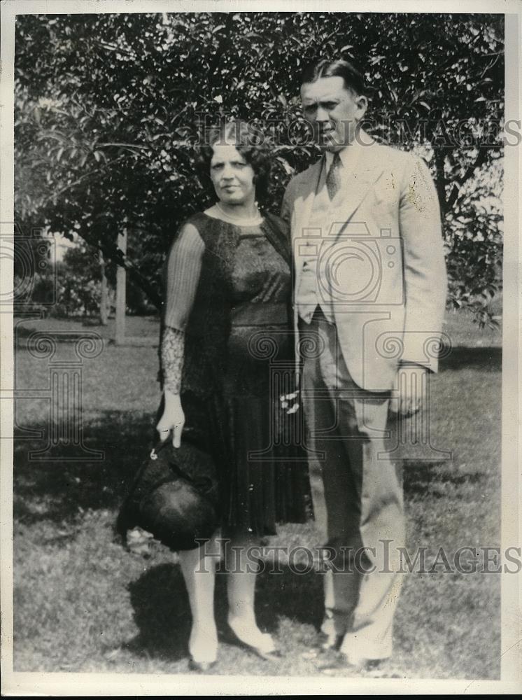 1931 Press Photo kidnappers Martin Depew and Mrs. Ethel Byer Depew - Historic Images