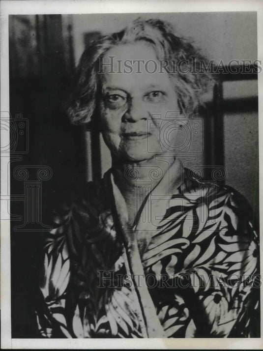 1932 Press Photo Mrs. S. E. Land of Denver (aunt of Charles Lindbergh) - Historic Images