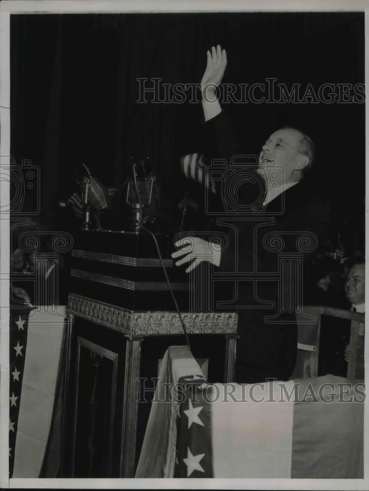 1936 Press Photo Gov Alf Landon, G.O.P. President campaign in Philadelphia - Historic Images