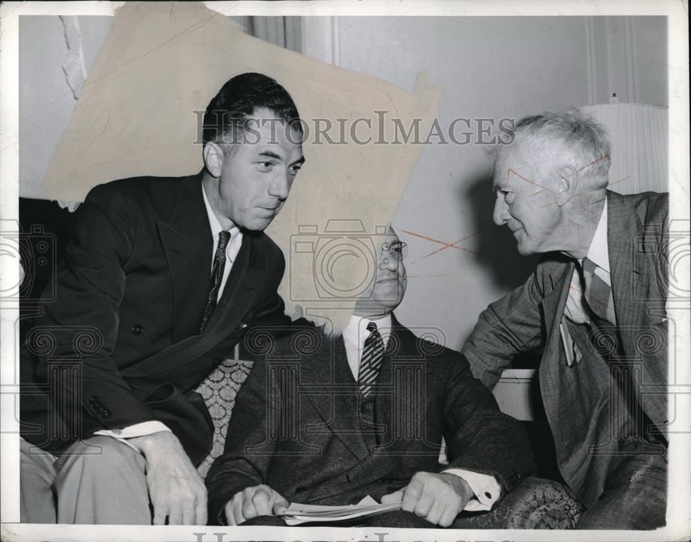 1941 Press Photo Base high commissioner meeting of World Series Plan. - Historic Images