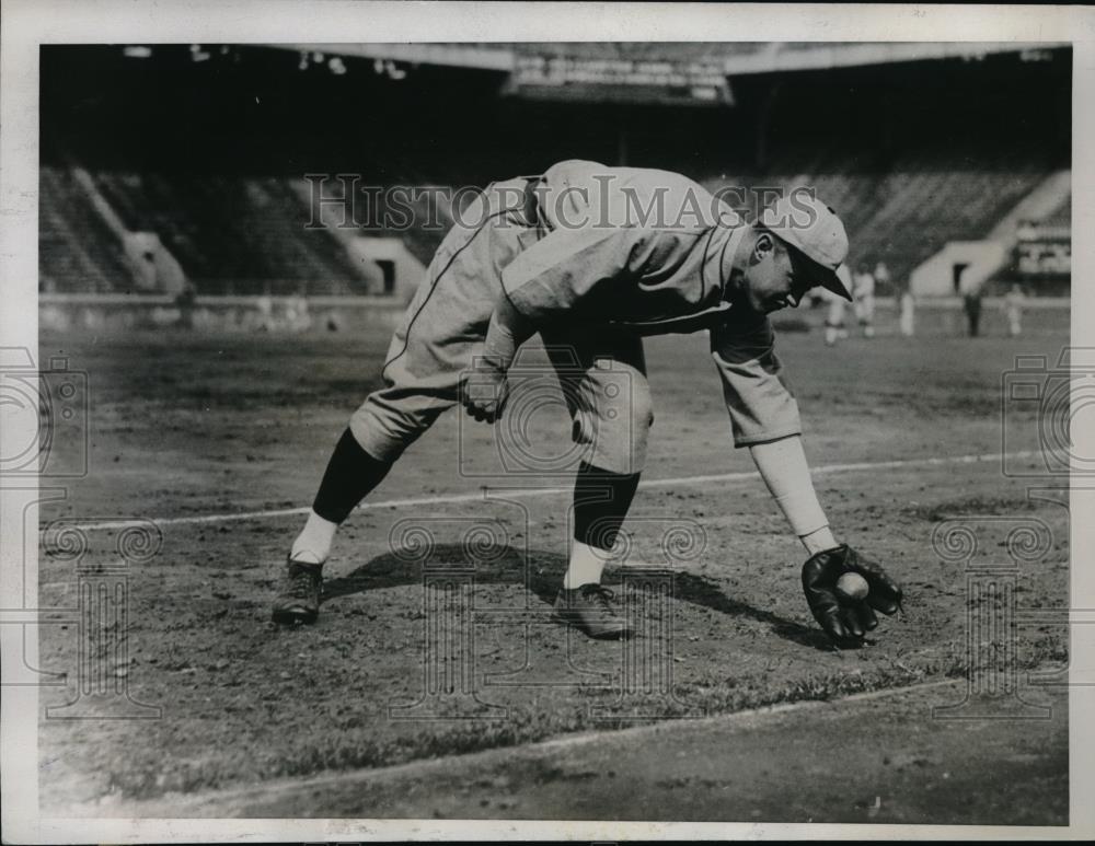 1934 Press Photo Shortstop Don KellettmUniversity of Pennsylvania Boston Red Sox - Historic Images