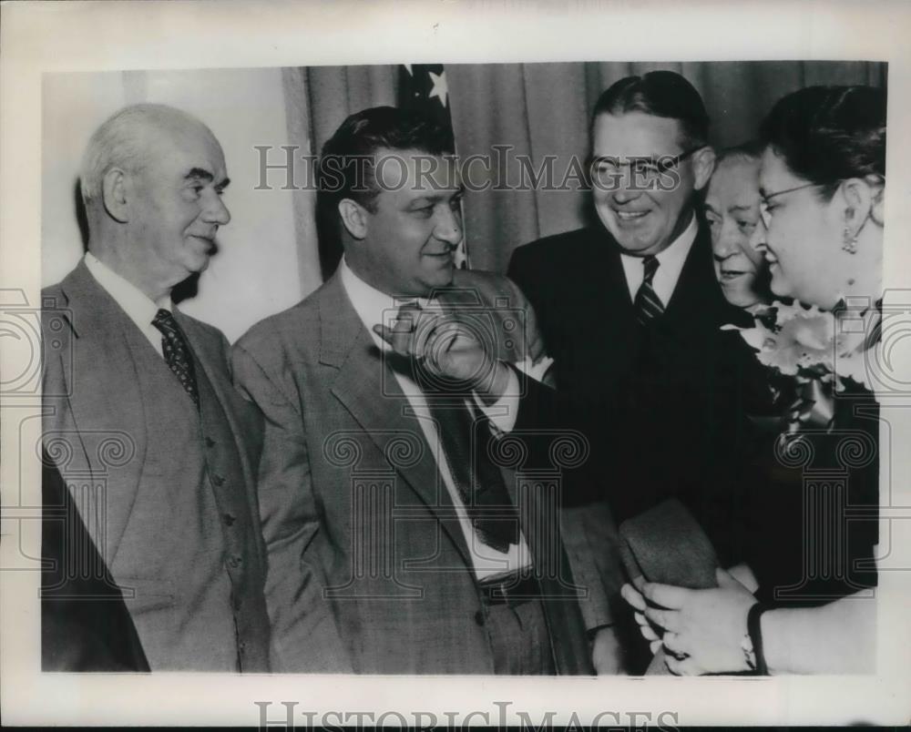 1952 Press Photo Philip Murray President United Steelworkers Union - Historic Images